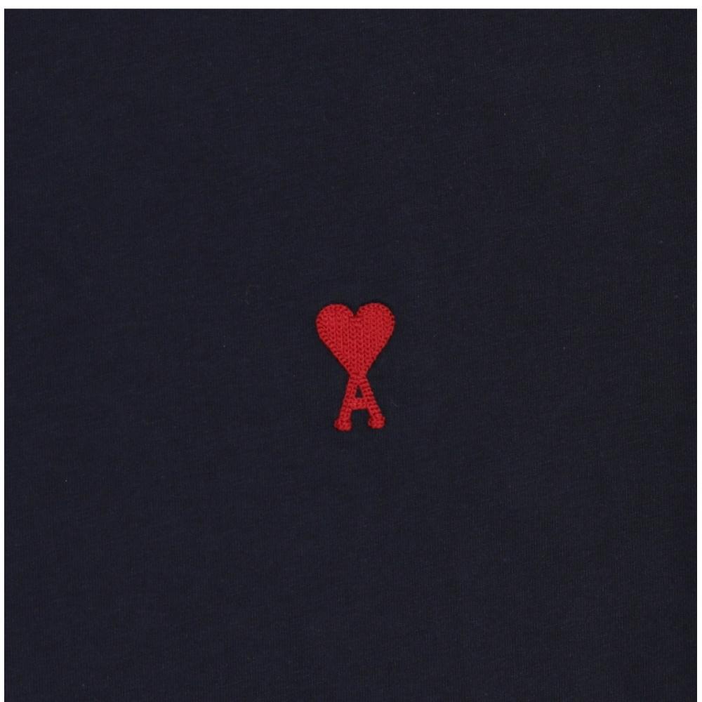 Ami Bfuts035 724 430 Ami De Coeur Kleines Herz Logo Öffentliches Kurzarm-T-Shirt
