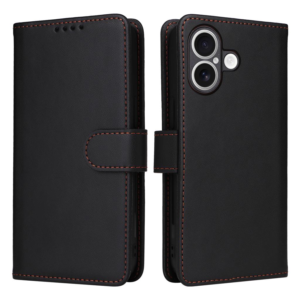 For iPhone 17 Magnetic Case BETOPNICE Detachable PU Leather Phone Cover with Strap