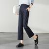 Two Button Casual Straight Leg Pants for Women In Autumn 2025, Fashionable and Versatile, Slimming and Smoking Pipe Pants