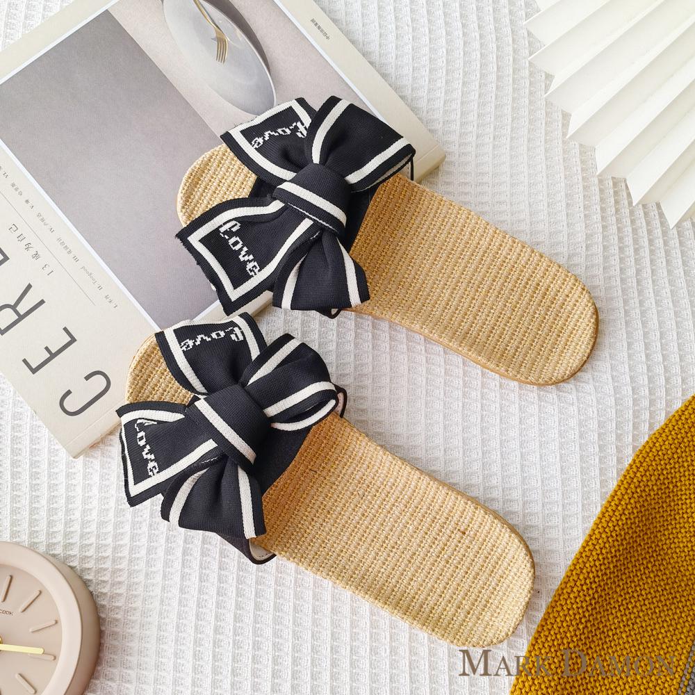 Damen Sommer Leinen Schleife Hausschuhe - Vielseitige Indoor & Outdoor Weichsohle 2025 Edition