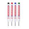 4/12Pcs Deep Reach Waterproof Marker Pens Long Nib Long Lasting No Bleed Multi Color For Woodworking Construction DIY Crafts