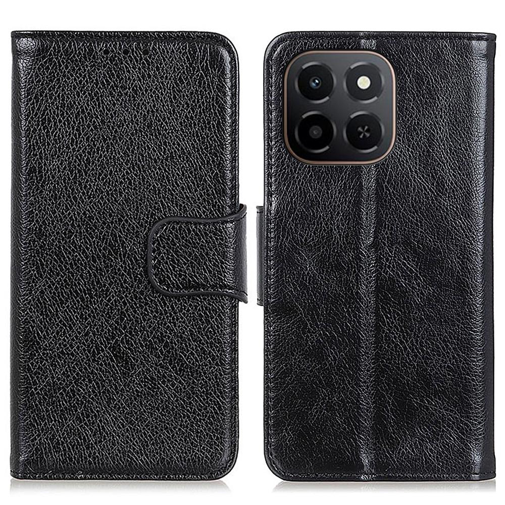 For Honor X6c 4G Case Anti Scratch Nappa Texture Split Leather Wallet Phone Cover