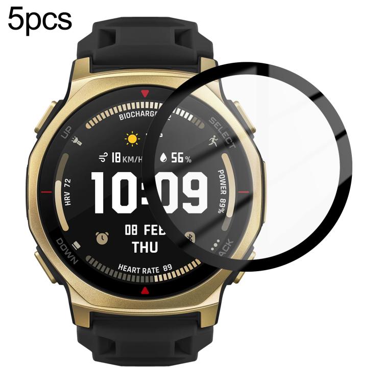 5 Stück PMMA-Verbundfolie für Amazfit T‑Rex 3 Pro 44mm / T‑Rex 3 Pro 48mm / Bip Max / Active 2 / Active Max / Balance / Bip 6 / Balance 3