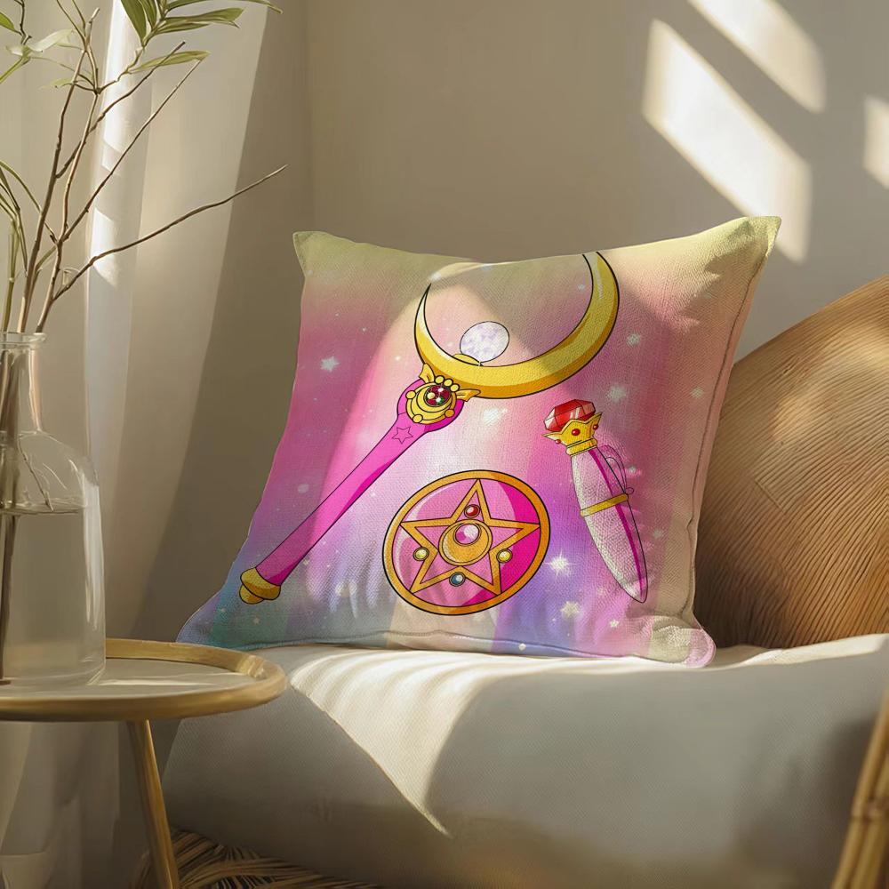 S-Sailoranimem-Moon Pillow Case Pillowcase, Double-Sided Printed, Sofa Cushion, Bedroom Headboard