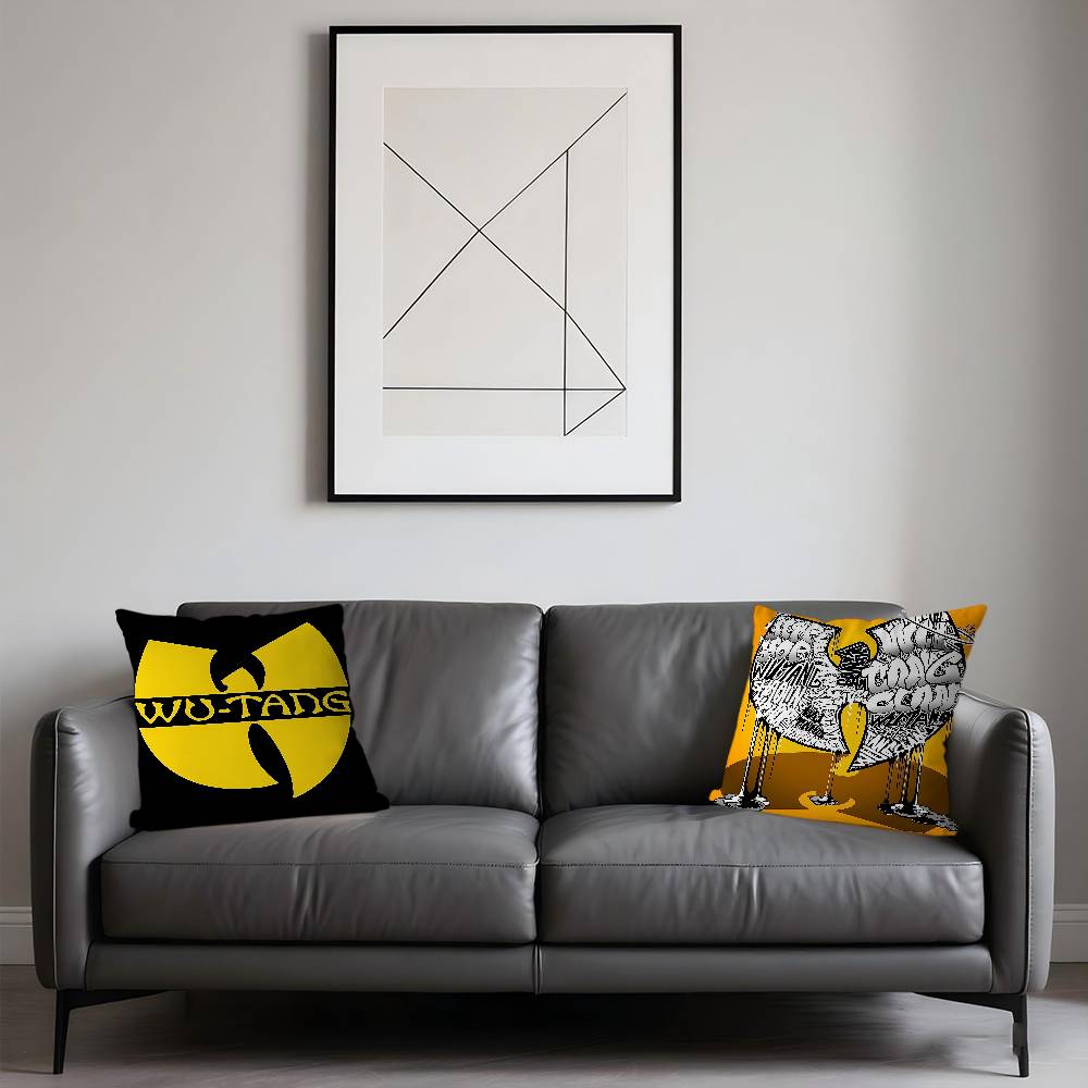 Art W-Wu T-Tang Clan Maple Cushion Cover Inches Farmhouse Decor Home Throw Pillow Covers For Couch Decorations