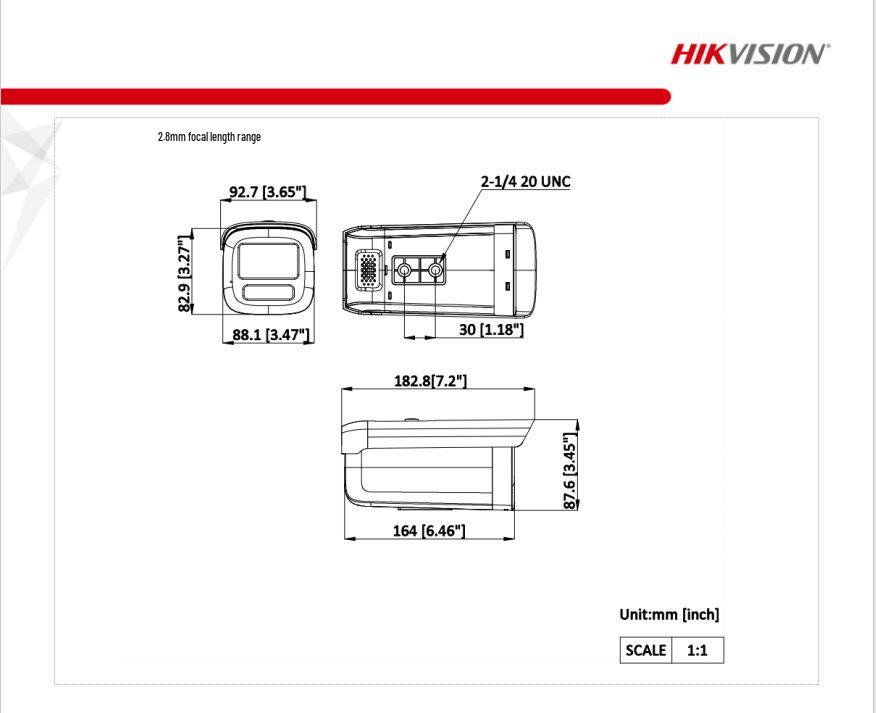 Hikvision 6MP Full Color Smart Alert Bullet PoE-Kamera (Weißes Licht) 2CD3T66WDA4-L