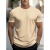 Men's Summer 100% Pure Cotton Fashionable Casual Sports Loose Mountain Print Round Neck Short Sleeved T-shirt Top