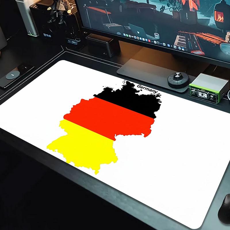 German Football Emblem Large Size Mouse Pad Large Gaming Table Cushion Nonslip Laptop Tablet Big Mousepad Xxl Mat Mini Pc Playmat With Lock Edge