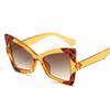 New Vintage Cat Eye Exaggerate Sunglasses Women Men Square Sun Glasses Big Eyewear  for Male Female Special Shaped