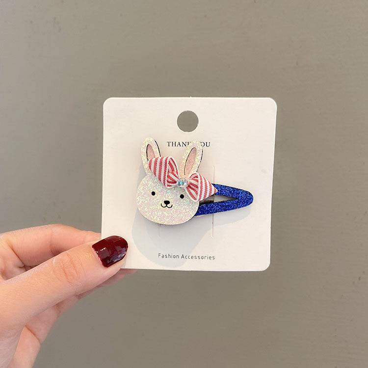 Korean Sparkly Cartoon Hair Clips for Girls - Unicorn & Bee Designs