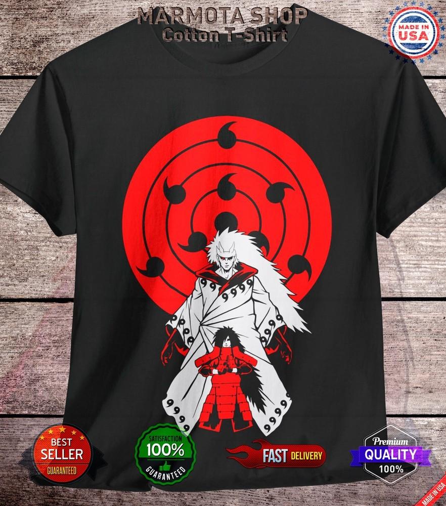 

Madara Uchiha Shirt Naruto Shippuden Itachi Anime Unisex Tee T-Shirt All Size 2XL