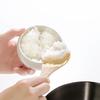 &NE Banko-Keramik Kleiner Reiskocher (Ohitsu) - Hase zu Ke, Weiß, Fasst 1 Portion Reis (0,5 Tassen), Hergestellt in Japan, Keramik, Mikrowellen- und Ofenfest, Hitzebeständig