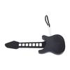   Guitar Finger Piano Keychain Portable Foldable Silicone Guitar Model with Sound Chips Playable for Kids Adults Musical Instrument