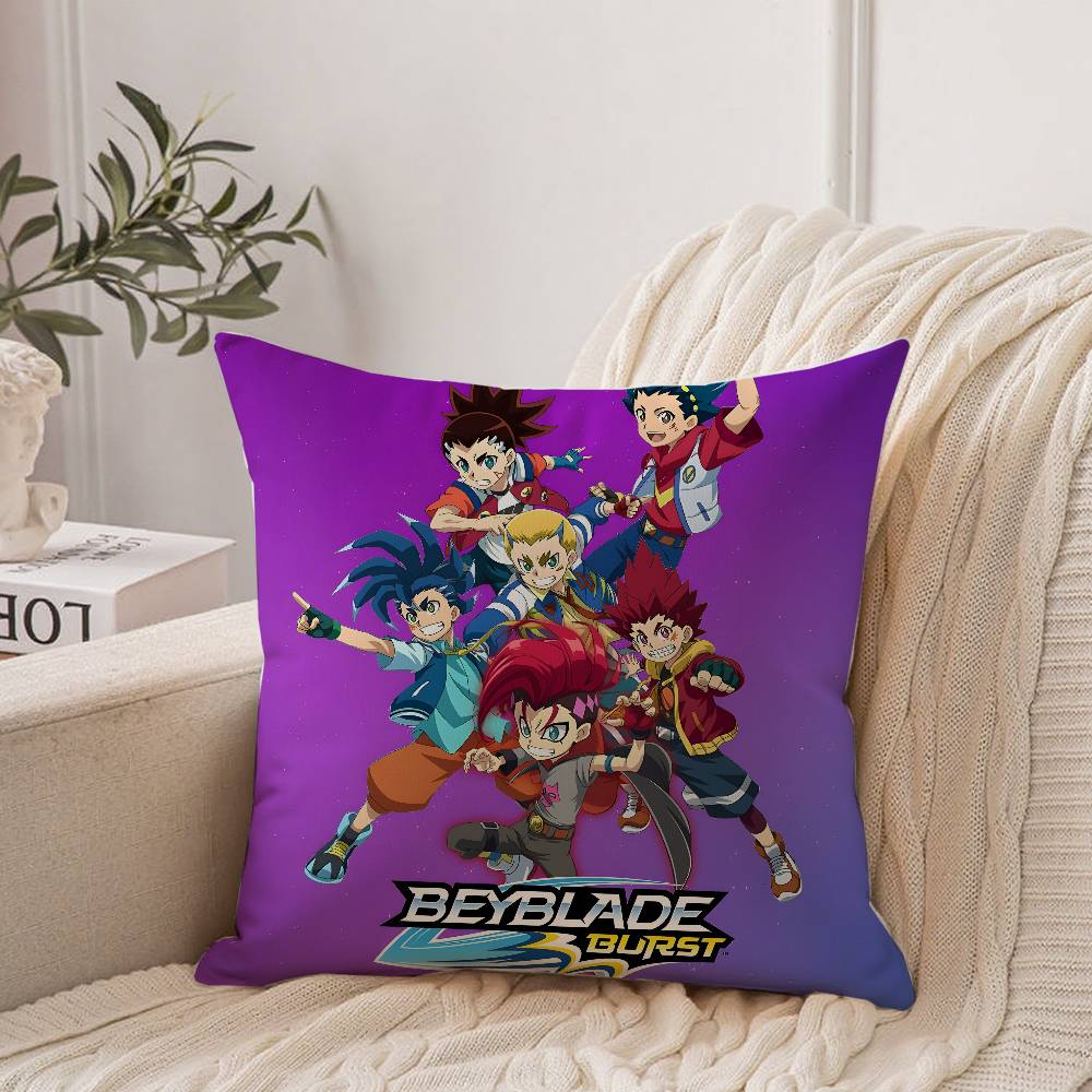 

Anime B-Beyblade Cartoon Pillow Case Home Decor Throw For Sofa Bed Car Room Decor Gift Idea 12x12Inch