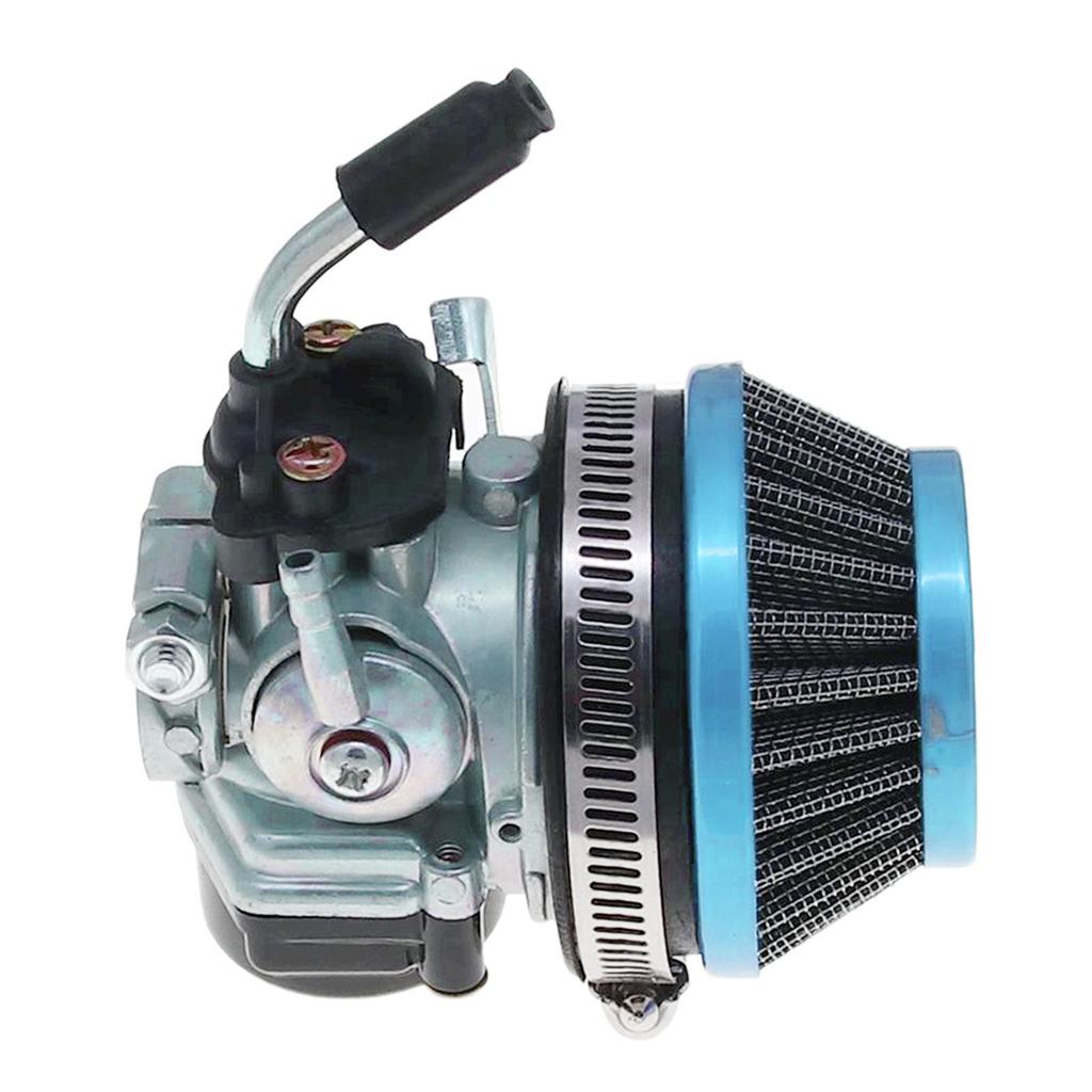 Motorcycle Carburetor, for 2 Stroke Engine, with 58mm Air Filter, Carburetor for 50cc Motorcycle Carburetor Filter