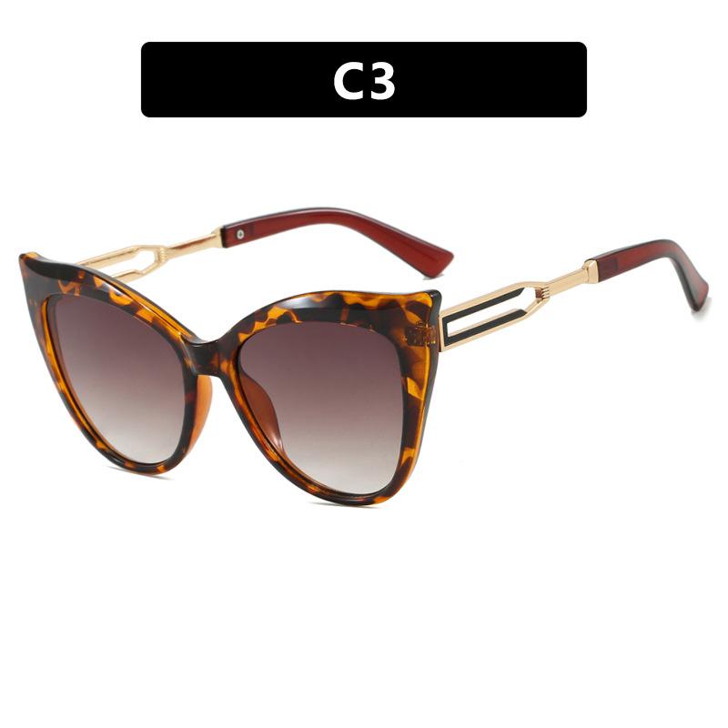 Women's sunglasses, cat eye color matching sunglasses, large frame sunglasses.