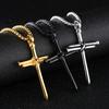 Men Necklace Cross Vintage Accessory Punk Style Men Pendant for Gift