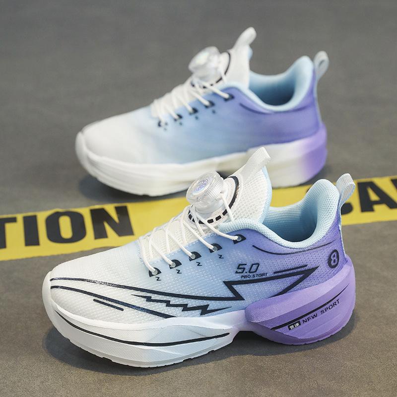 

Elementary school physical education class running shoes Red Rabbit children s sports shoes 2025 spring new soft-soled mesh rotating button 31