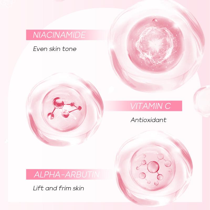 LAIKOU Crème d'haltérophilie aux fleurs de sakura japonais pour les aisselles, éclaircissement de la peau foncée des genoux et des hanches, amélioration des dépôts de mélanine et teint terne