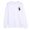 Polo Solid Logo Embroidered Crew Neck Pullover Long Sleeve Sweatshirt Men Sweatshirt White 710766452-006