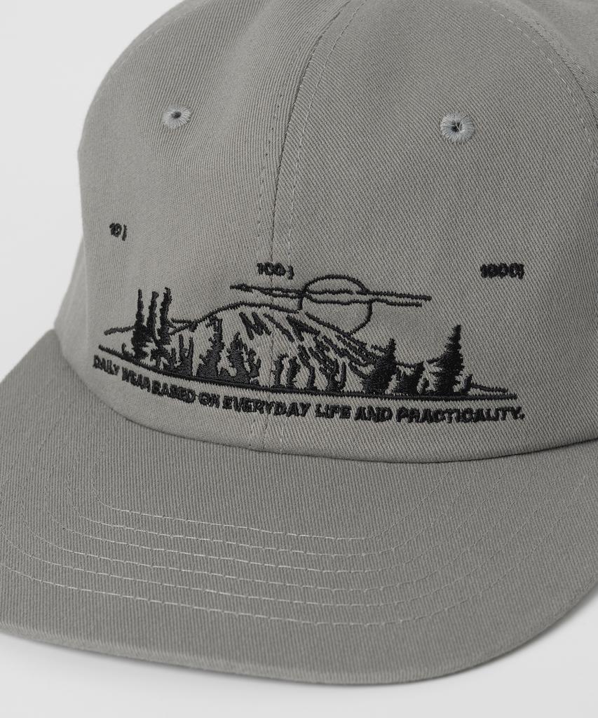 MILLO ARCHIVE Scenery Embroidered Flat Cap [Cement Grey]