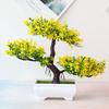 Dekoracja ze sztucznych roślin, Bonsai w doniczce, Małe drzewko w doniczce, Sztuczna roślina w doniczce, Ozdoby do ogrodu zen na stół, Dekoracja domu, pokoju