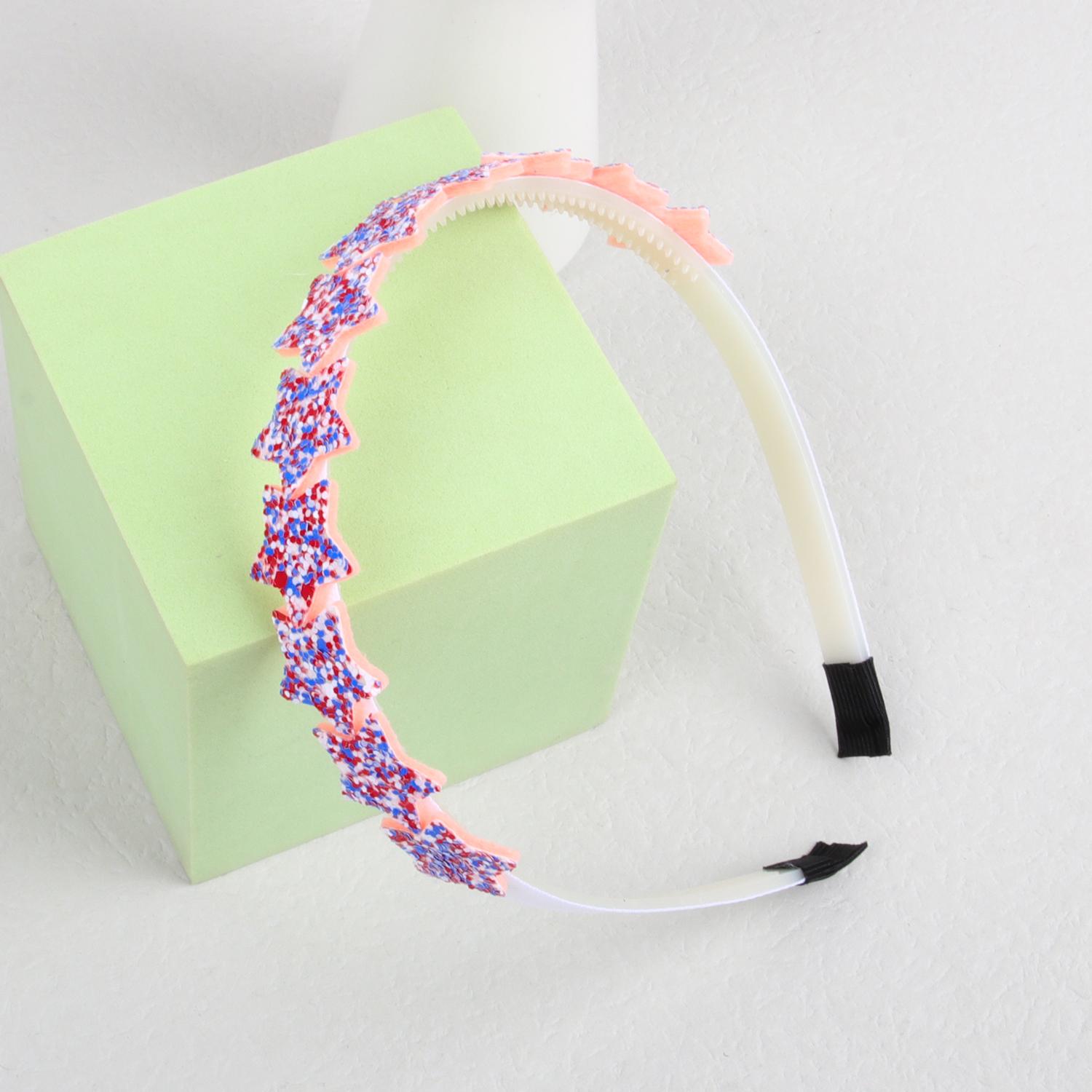 

Fashion USA Independence Headwear Girls Headbands Star Hairbands Glitter Heart Headbands Girls Kids Party Hair Accessories