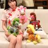 Satin Horse Plush Doll Creative Chinese New Year Gift Zodiac Pony Figurine  Festive Decor