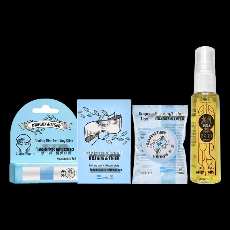 Охлаждающий набор из 4 предметов с мятой Longhu