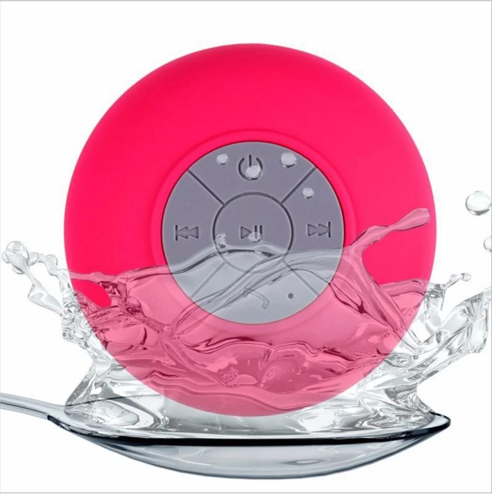 Rechargeable Bluetooth Wireless Waterproof Built-in Mic Speaker  Large Suction Cup Stereo Speaker Mini Outdoor Loudspeaker
