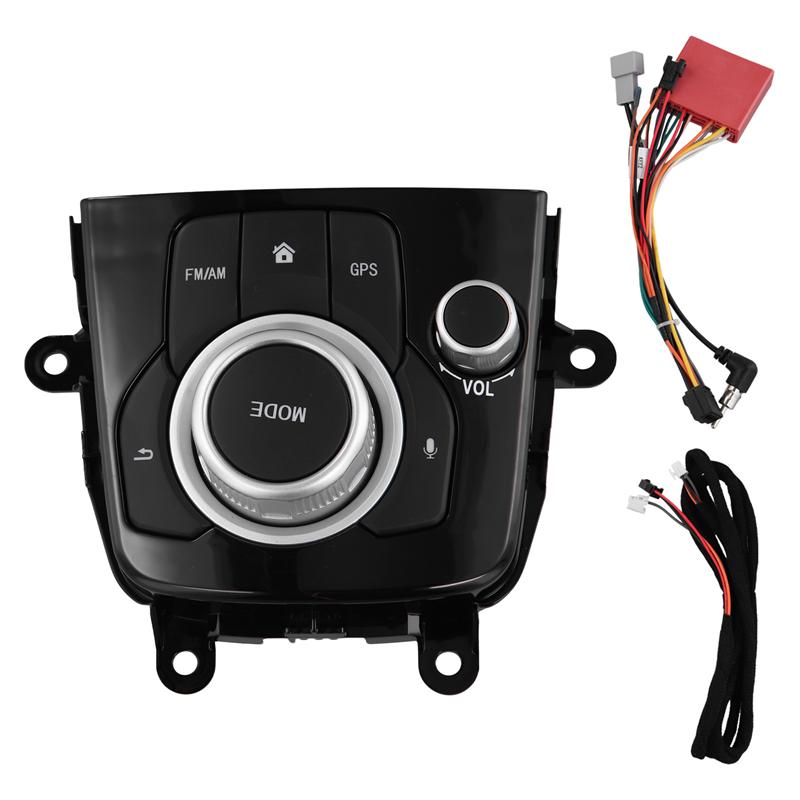 AB12-Car Console Control Switch Navigation Surface Frame Console Controllor Button For Mazda 3 Axela 2014-2019 BHN1-66-CM0C