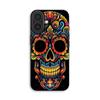 Handyhülle - MANIACASE - iPhone 16 - Bunter Calavera Totenkopf - TPU-Silikon - Flexibel