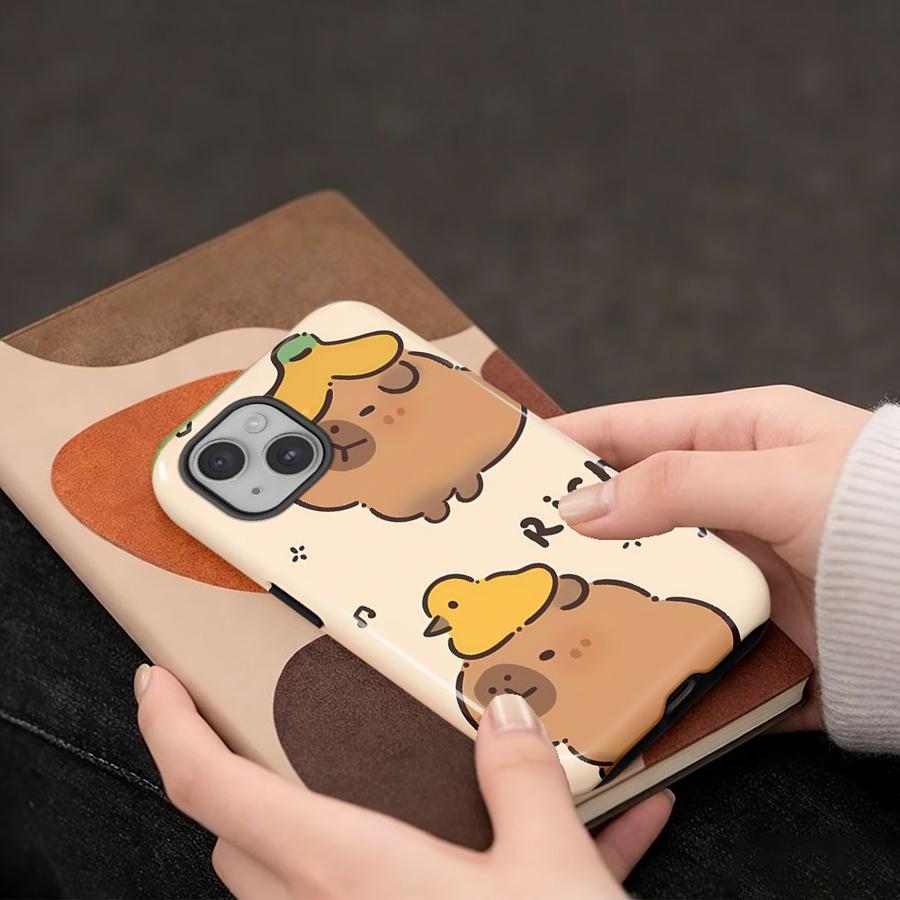 Capybara Cute Cartoon Soft Cover Capa Phone Case for Apple iPhone 17 16e 12 15 Air 11 14 Plus 16 Pro Max XS XR 13