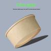 Handun 1100ml Kraft Paper Takeaway Bowls with PP Lids (600 Sets)