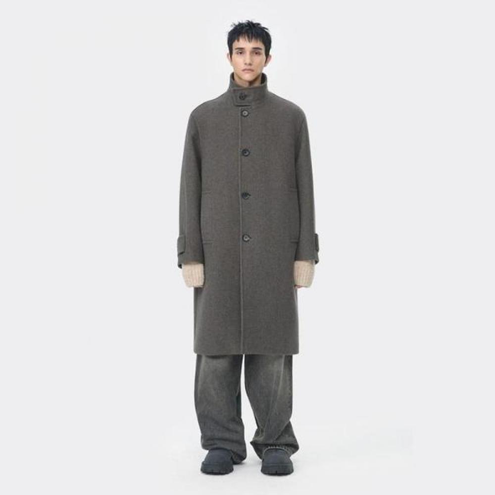 CuStomellow Women S Brown Wool Highneck Coat Cwcaw25613brx Brown/S