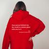 Womens Fleece-Lined Hoodie With Kangaroo Pocket Abstract Print Colorblock Design Long Sleeve Casual Sweatshirt