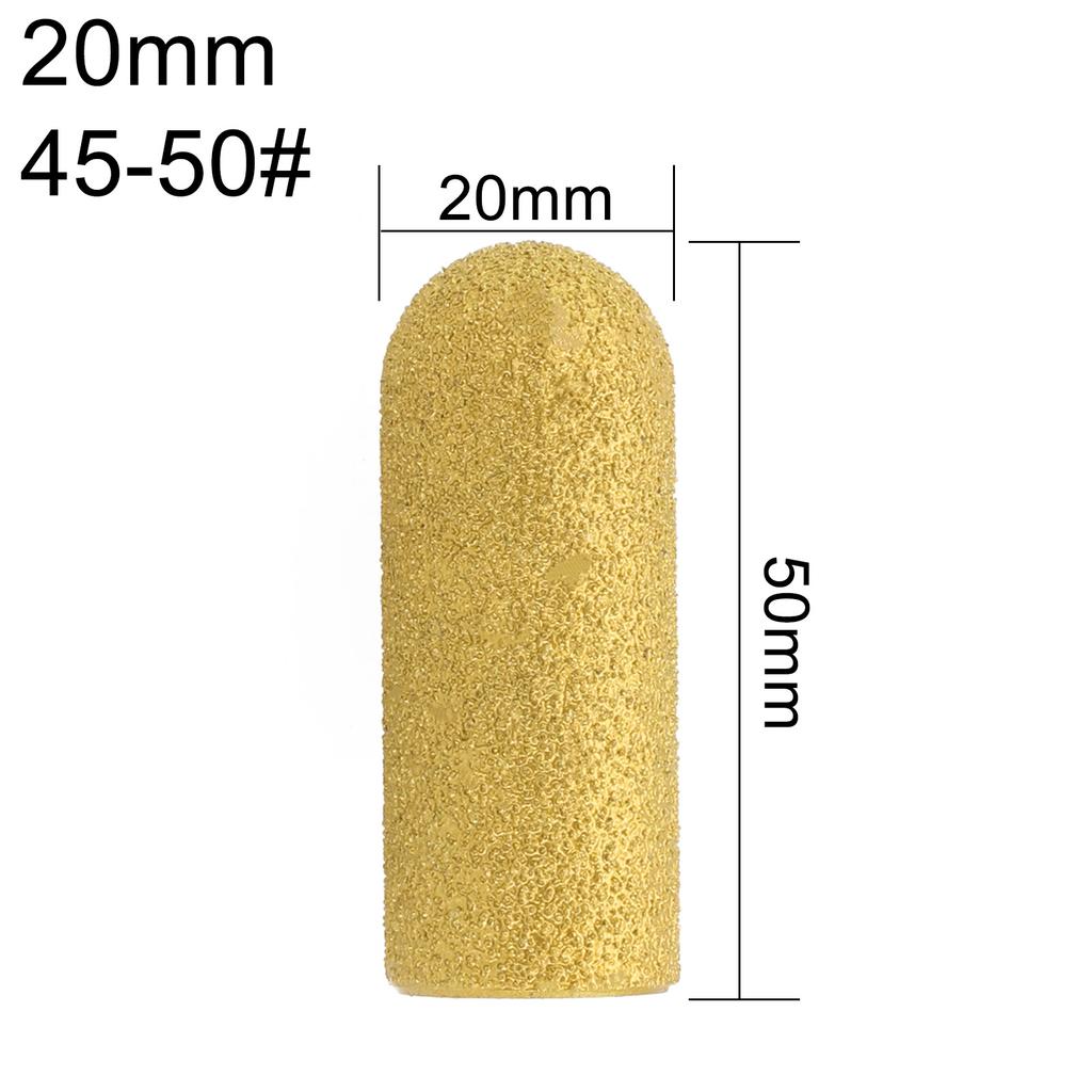 Emery Brazed Finger Bit Grinding Wheel Waterproof Milling Cutter Trimming Abrasive Tools Round Head For Dressing Quartz Stone