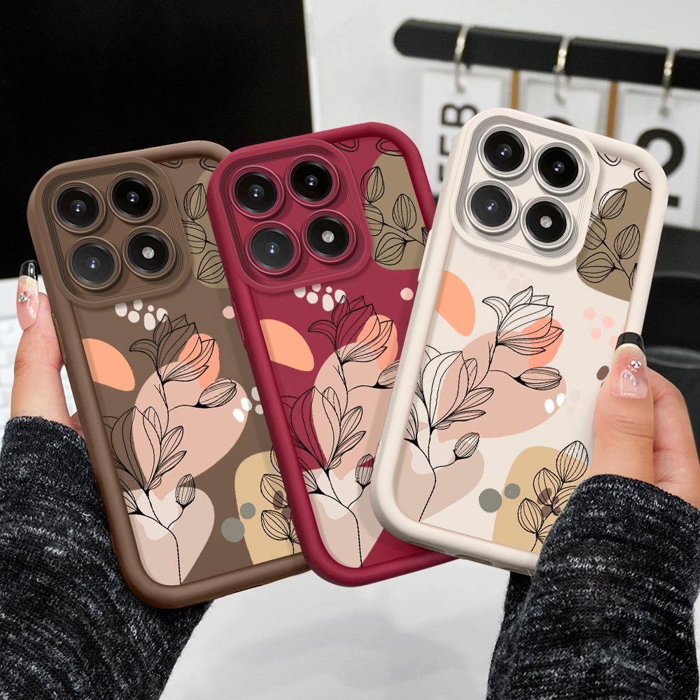 Charming Flowers Phone Case For Xiaomi 15T 14T 13T Pro 17 15 14 13 12 Lite Ultra Pro Max 5G Staircase Soft Cover