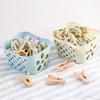 Strong Windproof Clothes Drying Clip Small Clip with Basket for Underwear and ClothesHousehold Plastic Bed Sheet Clothes Drying Clip