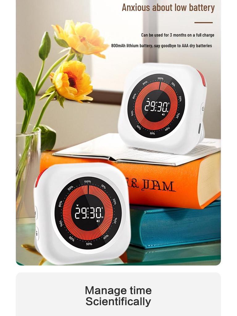 Silent Visual Timer: Study, Kitchen, Fitness & Self-Discipline Aid