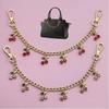 Cherry Strawberry Bag Pendant Stylish Lanyard Tassel Key Chain Beaded Keychain  Bag Decoration