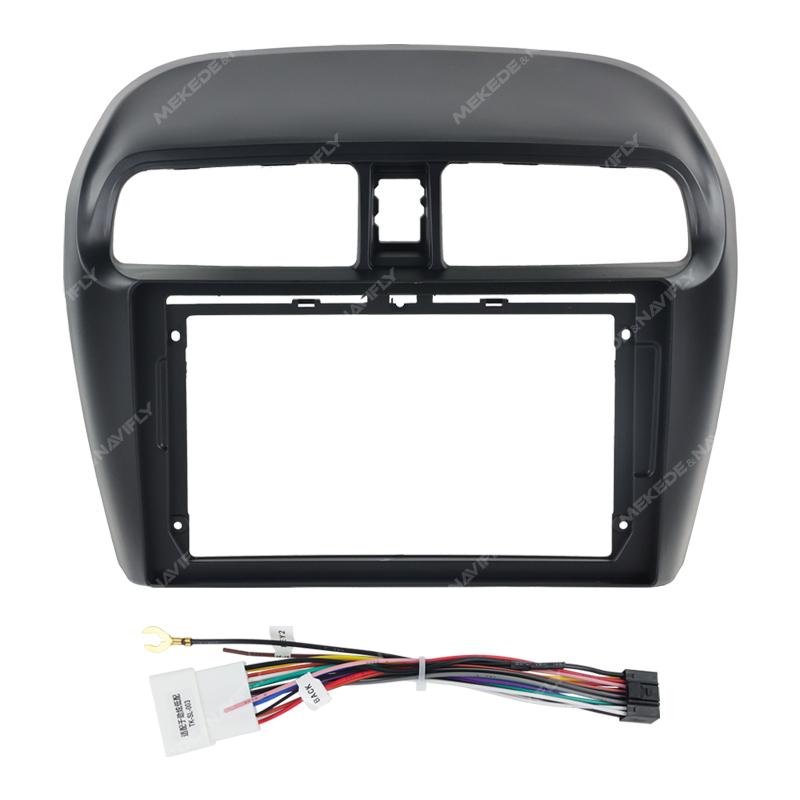 

NaviFly 9 дюймов 2 Din автомобильный радиоприемник рамка приборная панель комплект радио панель стерео крышка для MITSUBISHI Attrage Mirage Spacestar 2012-2018