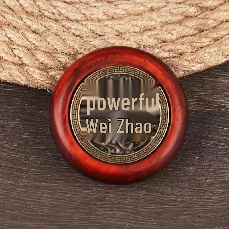 

Птерокарпус Сандалиновый Сандаловое дерево Восьмиугольный Вращающийся Медный Кулон-Монета