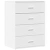 Vidaxl Cabinet, White, 60X39X80 Cm, Wood-Based Material