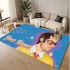 Custom Name Crystal Velvet Rug,Harry Styles Comfortable Anti Slip Floor Mat For Room Decoration