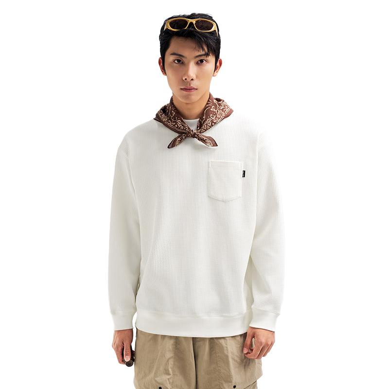 Pelliot Unisex Waffle Knit Long-Sleeve T-Shirt XL