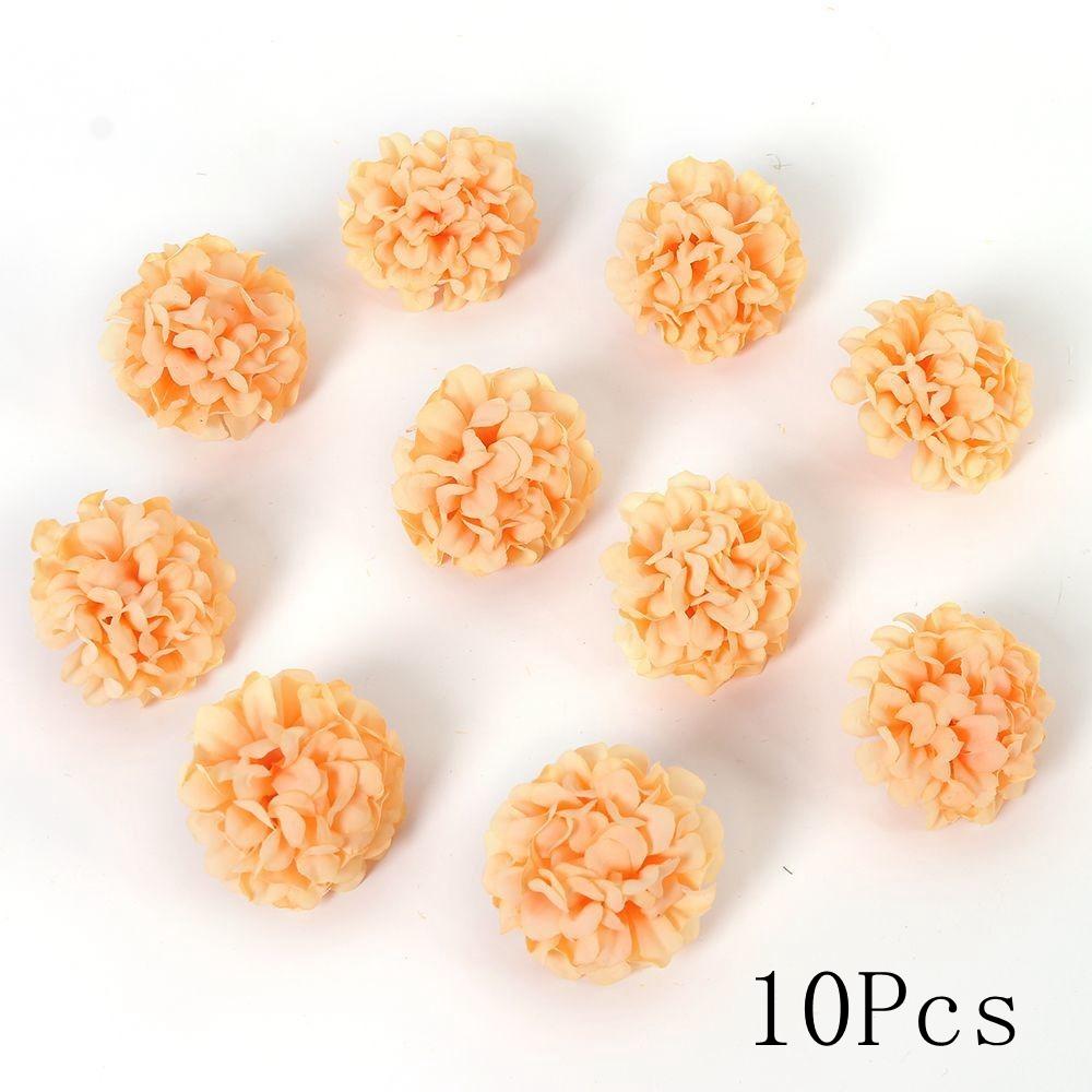 Autumn Orange Artificial Flowers Silk Fake Flowers for Home Room Decor Garden Wedding Decoration Bouquet Wreath Gift Accessories