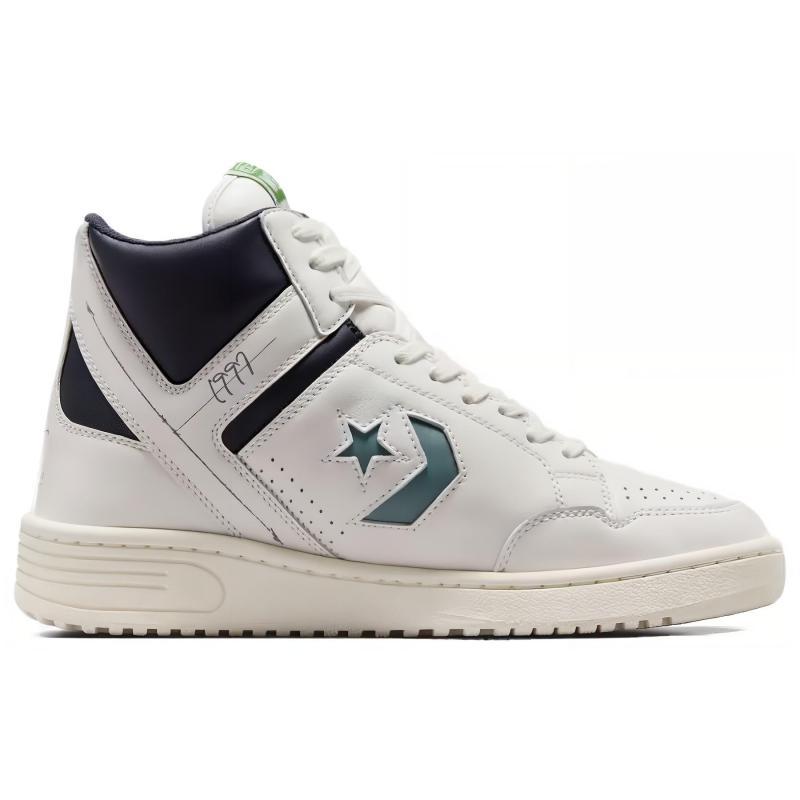 Kasina X Converse Weapon Durable and Lightweight High-top Skate Shoes Unisex White and Black