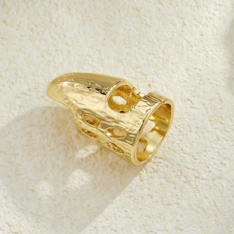 Gothic Nail Rings Exaggerated Personality Manicure Finger Rings Alloy Texture Perfect for Halloween Cosplay and Parties
