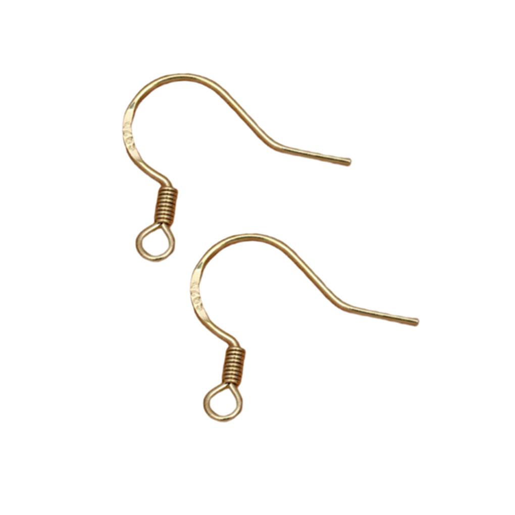 1 Pair Earring Hook Earhook Dangling Earrings Hooks Bead Clasp Fitting Jewelry Making Findings Handicraft Accessory